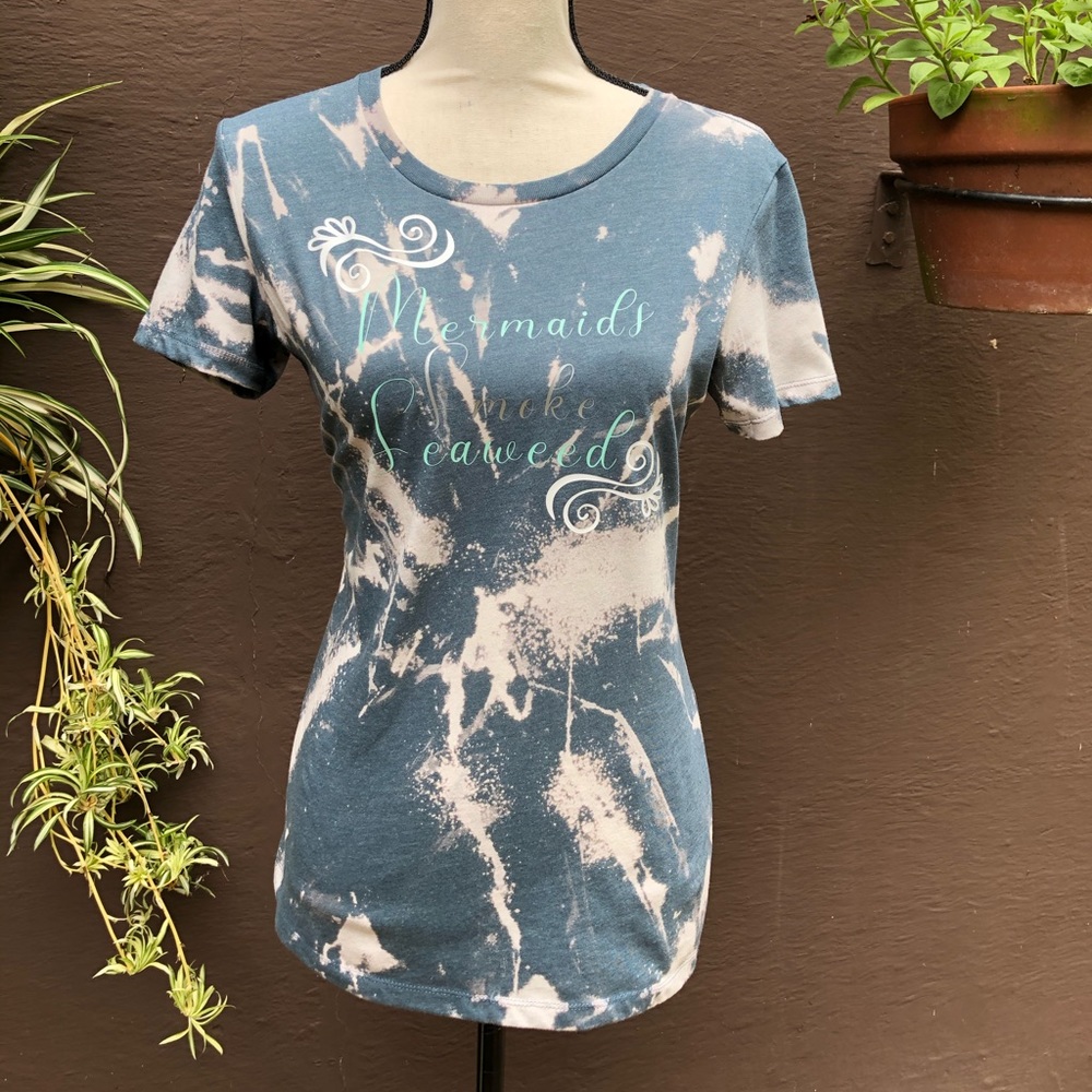 New Bleach Tie-dye medium T-shirt mermaid vinyl